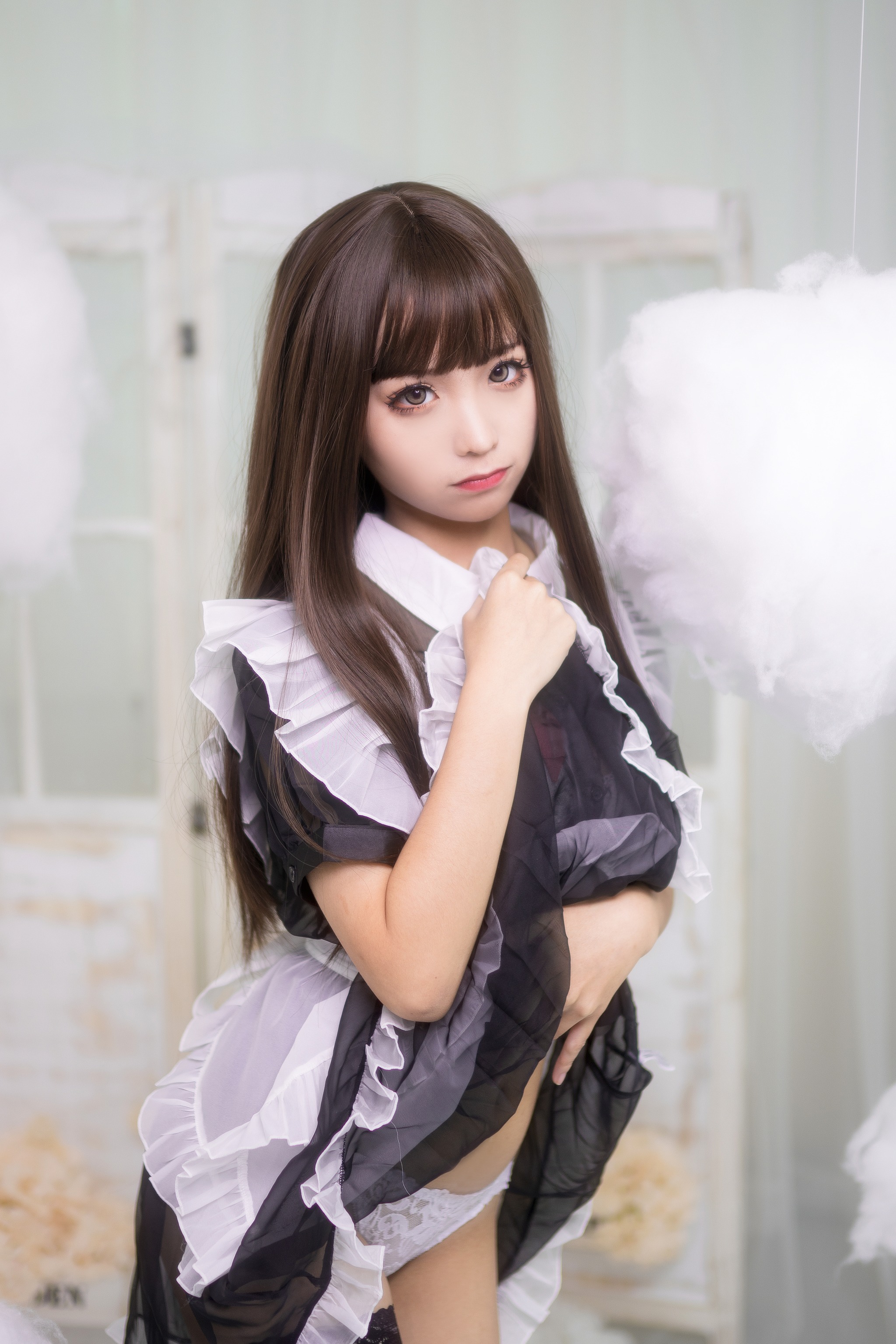 图片[1]-蠢沫沫 – NO.018 短透明女仆[42P]-XikXak